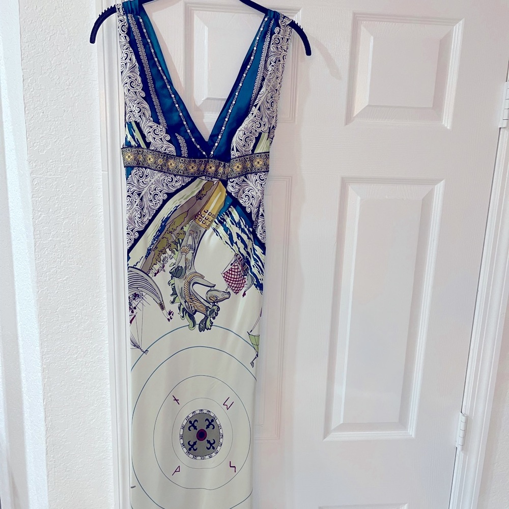 Nicole Miller collection silk midi dress - XS